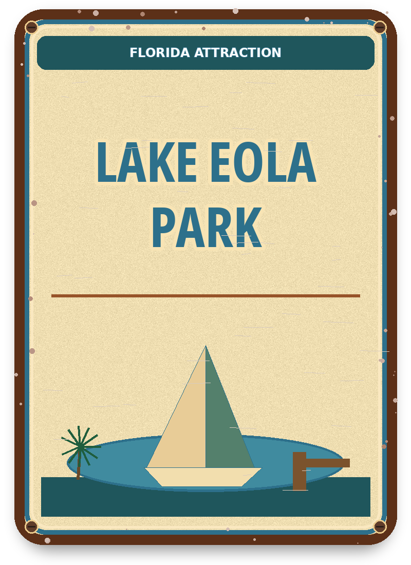 Lake Eola Park approved vintage attraction sign