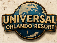 Universal Orlando Resort approved vintage attraction sign